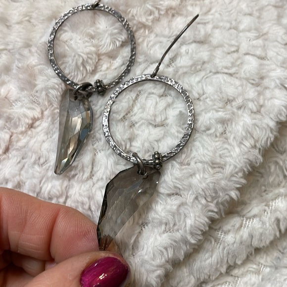 Hillberg & berk Sterling crystal earrings - Picture 4 of 4